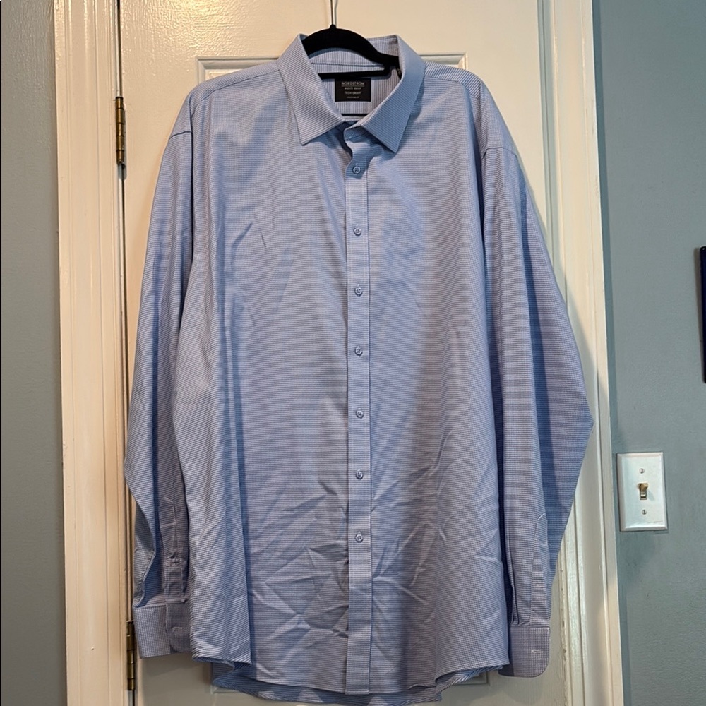 Nordstrom Blue Dress Shirt Traditional Fit